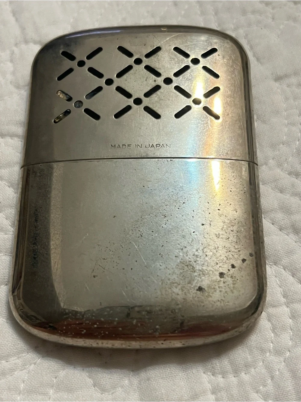 Vintage Silver Hand Warmer / Pocket Heater J. C. Higgins - Sears